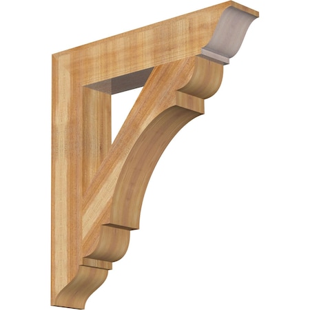 Olympic Traditional Rough Sawn Bracket, Western Red Cedar, 6"W x 32"D x 36"H